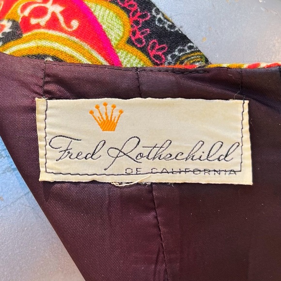 1970s Fred Rothschild of California Accordion Pleat Maxi Dress - Picture 6 of 7